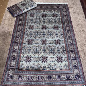 Afghanistan Handmade Bukhara Rug – Foladi Color | 2x3 Size | 6 Meter Morahaba